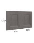Salem Dark Grey 15x24 Wainscot Panel