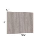 Milan Hazel Wainscot 18" Wall Panel (for 24" deep cabinets)