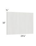 Milan Cream Wainscot 18" Wall Panel (for 24" deep cabinets)
