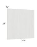 Milan Cream Wainscot 24" Wall Panel (for 24" deep cabinets)
