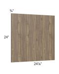 Milan Pecan Wainscot 24" Wall Panel (for 24" deep cabinets)