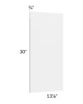 Milan White Gloss Wainscot 30" Wall Panel