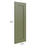 Midtown Hunter Green Shaker Wainscot 36" Wall Panel