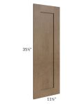 Midtown Mocha Shaker Wainscot 36" Wall Panel