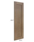 Midtown Mocha Shaker Wainscot 42" Wall Panel