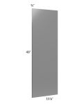 Milan Grey Gloss Wainscot 48" Wall Panel (for 15" deep cabinets)