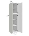 Aspen White Shaker 15x84 Wall Pantry