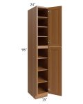 Artisan Walnut Shaker 15x96 Wall Pantry