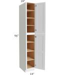Alpine White Shaker 15x96 Wall Pantry