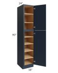 Southport Blue Shaker 18x90 Wall Pantry