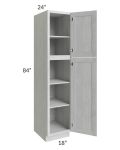 Heather Grey Shaker 18x84 Wall Pantry