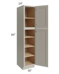 Stratton Light Grey Shaker 18x84 Pantry Cabinet