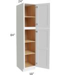 Vail White Shaker 18x84 Wall Pantry
