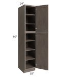 Natural Grey Shaker 18x90 Wall Pantry