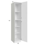 Venetian White Matte 18x96 Wall Pantry Cabinet