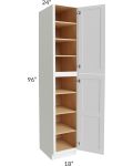 Alpine White Shaker 18x96 Wall Pantry