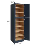 Southport Blue Shaker 24x84 Wall Pantry