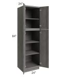 Providence Slate Grey 24x84 Wall Pantry 