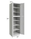 Heather Grey Shaker 24x90 Wall Pantry