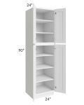 Aspen White Shaker 24x90 Wall Pantry