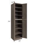Natural Grey Shaker 24x96 Wall Pantry