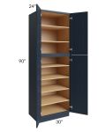 Southport Blue Shaker 30x90 Wall Pantry