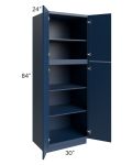 Portland Navy Blue 30x84 Wall Pantry