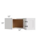 Midtown Cloud Shaker 24x15 Square Corner Wall Cabinet