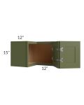 Midtown Hunter Green Shaker 24x15 Square Corner Wall Cabinet