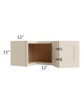 Midtown Cream Shaker 24x15 Square Corner Wall Cabinet