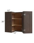 Tuscan Kona Brown 24x30 Square Corner Wall Cabinet