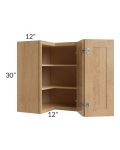 Midtown Timber Shaker 24x30 Square Corner Wall Cabinet