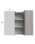 Milan Hazel 24x30 Square Corner Wall Cabinet