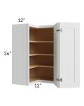 24x36 Square Corner Wall Cabinet