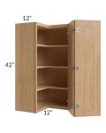 Midtown Timber Shaker 24x42 Square Corner Wall Cabinet