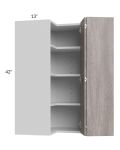Milan Hazel 24x42 Square Corner Wall Cabinet