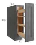 Stone Grey 9" Spice Rack Base Cabinet