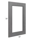 Stone Grey 18x30 Glass Door