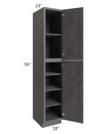 Stone Grey 18x96 Utility Cabinet