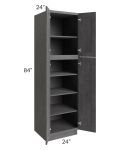 Stone Grey 24x84 Utility Cabinet