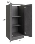 Stone Grey 24x54 Split Pantry Base Cabinet