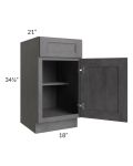 Stone Grey 18" Vanity Base Cabinet