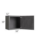 Stone Grey 18x18 Wall Cabinet