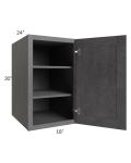 Stone Grey 18x30x24 Split Pantry Wall Cabinet