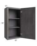 Stone Grey 18x36 Wall Cabinet