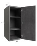 Stone Grey 18x42x24 Split Pantry Wall Cabinet