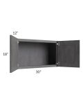 Stone Grey 30x18 Wall Cabinet