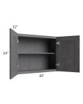 Stone Grey 30x24 Wall Cabinet
