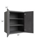 Stone Grey 30x36x24 Split Pantry Wall Cabinet