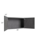 Stone Grey 36x21 Wall Cabinet